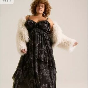 Torrid Black and Gray Maxi Dress